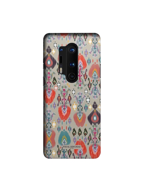

CelfieDesign Multicoloured Ikat Print OnePlus 8 Pro Slim Back Case, Multi