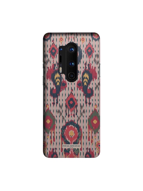 

CelfieDesign Beige & Red Ikat Tribe Print OnePlus 8 Pro Slim Back Case