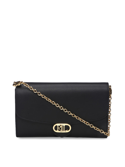 

Polo Ralph Lauren Black Leather Structured Cross Body Sling Bag