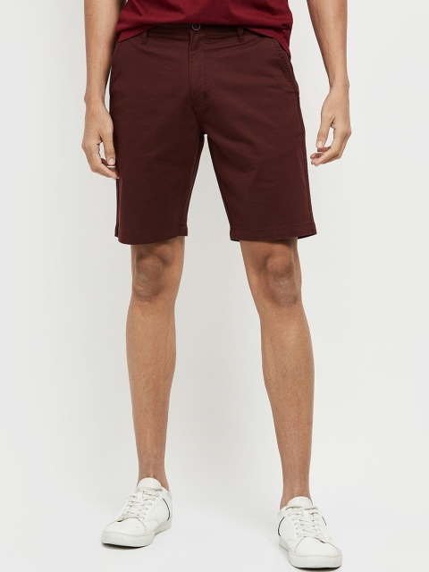 

max Men Burgundy Shorts