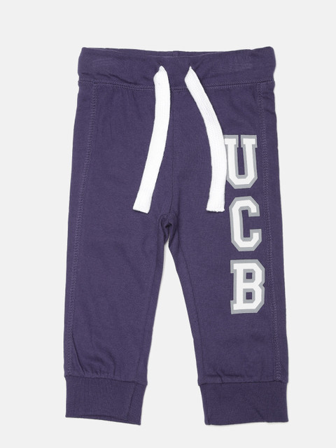 

United Colors of Benetton Boys Purple Printed Joggers