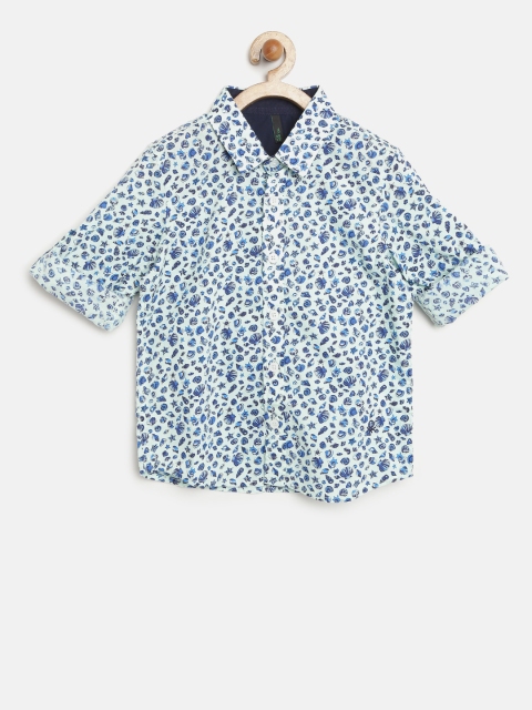 

Blue Printed Shirt