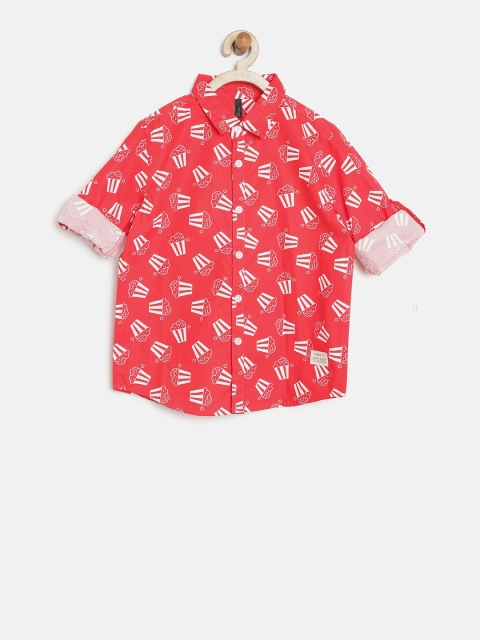 

Red Printed Shirt