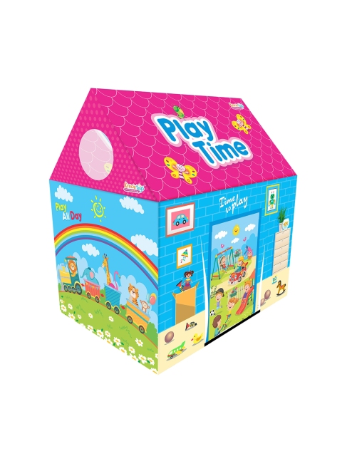 

UNITED AGENCIES Kids Pink & Blue Printed Play Tent