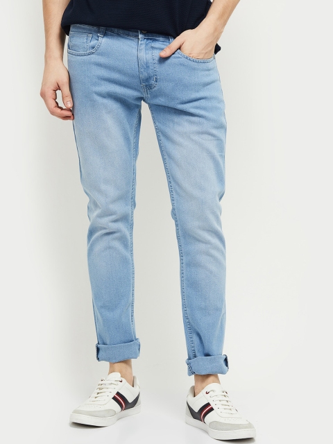 

max Men Blue Mid-Rise Regular Fit Jeans