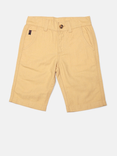 

United Colors of Benetton Boys Brown Solid Chino Shorts