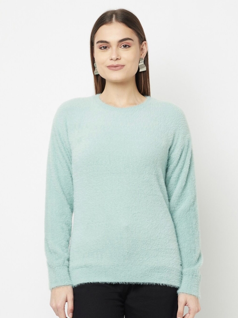 

METTLE Women Olive Green Nylon Pullover
