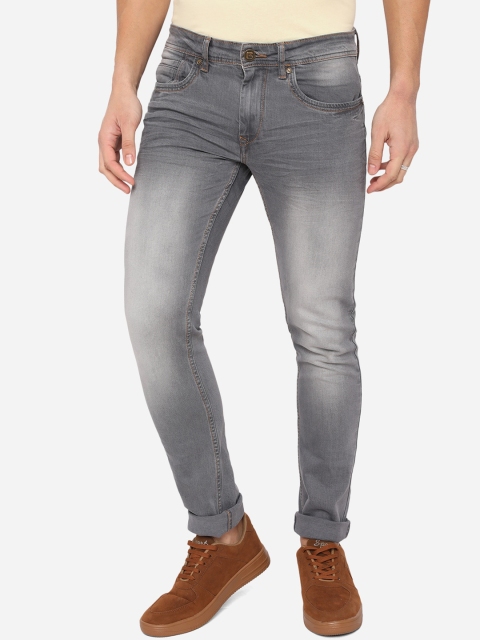 

Greenfibre Men Grey Slim Fit Heavy Fade Stretchable Jeans