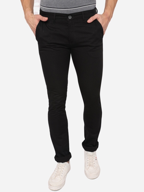 

Greenfibre Men Black Slim Fit Trousers