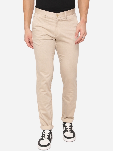 

Greenfibre Men Beige Slim Fit Trousers