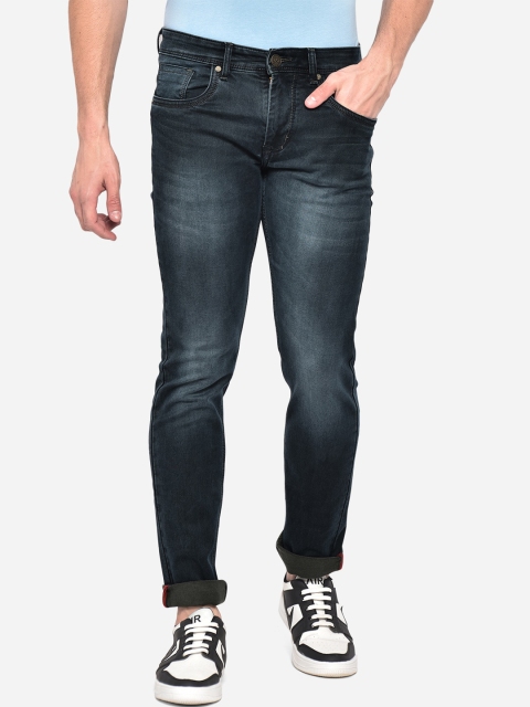 

JADE BLUE Men Navy Blue Slim Fit Heavy Fade Stretchable Jeans