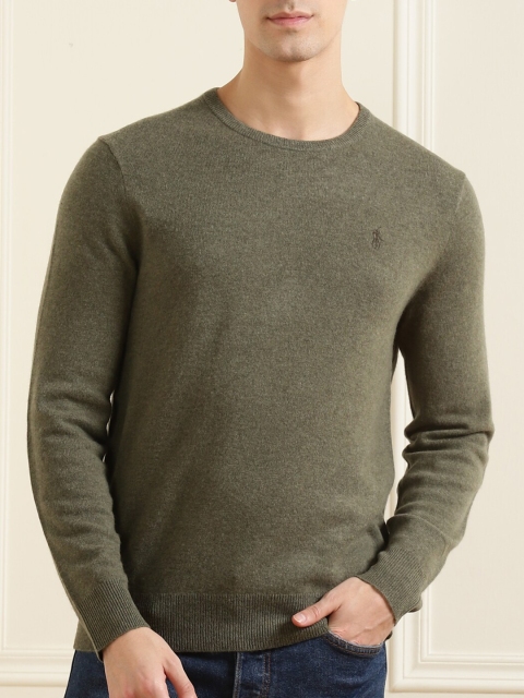 

Polo Ralph Lauren Men Green Solid Pullover