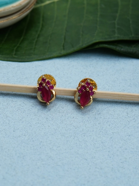 

Studio Voylla Gold-Toned Contemporary Studs Earrings