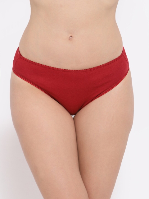 

Softrose Women Maroon Solid Bikini Briefs