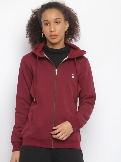 

Her Grace Women Burgundy Hooded Sweatshirt