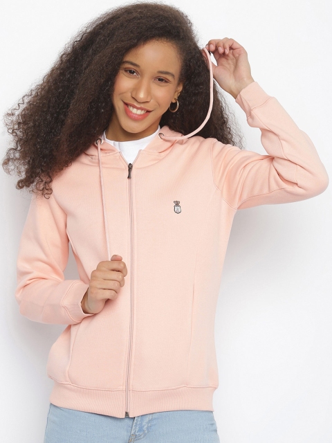 

Her Grace Women Peach Hooded Sweatshirt