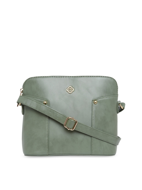 

CERIZ Green Structured Yuna Sage Sling Bag