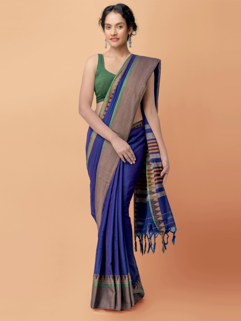 

Unnati Silks Women Blue Woven Design