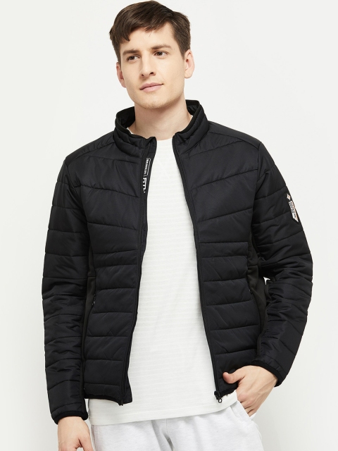 

max Men Black Puffer Jacket