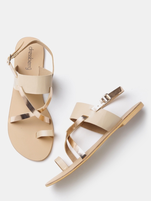

DressBerry Women Beige Flats