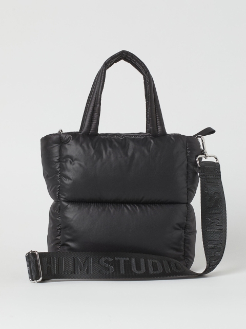 

H&M Women Black Padded Shoulder-Strap Shopper