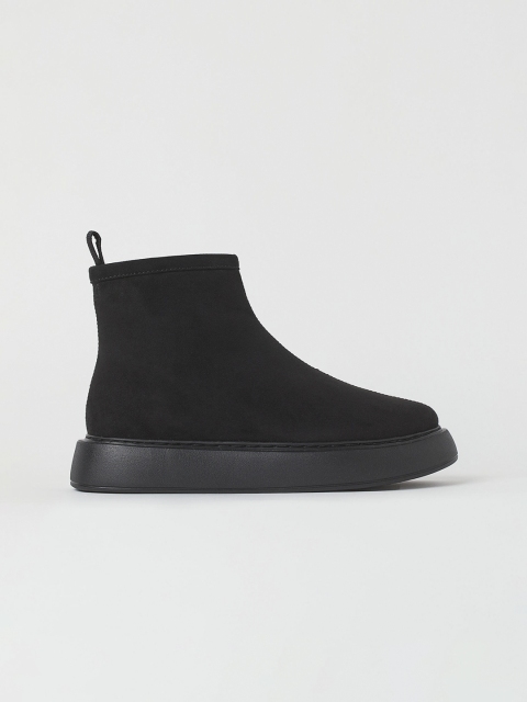 

H&M Women Black Solid Warm-Lined Boots