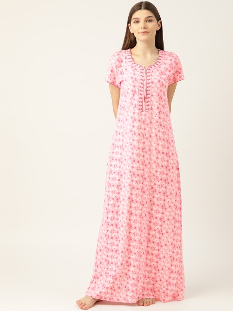 

Sweet Dreams Pink Floral Printed Maxi Nightdress
