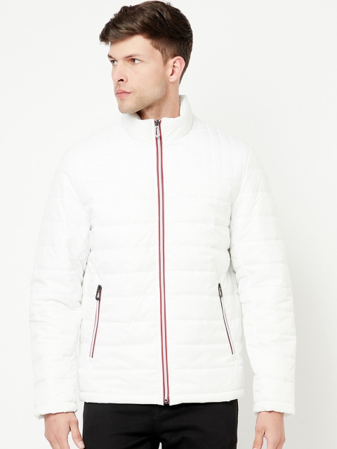 

METTLE Men White Puffer Jacket