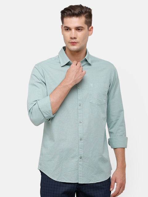

Swiss Club Men Green Slim Fit Casual Shirt