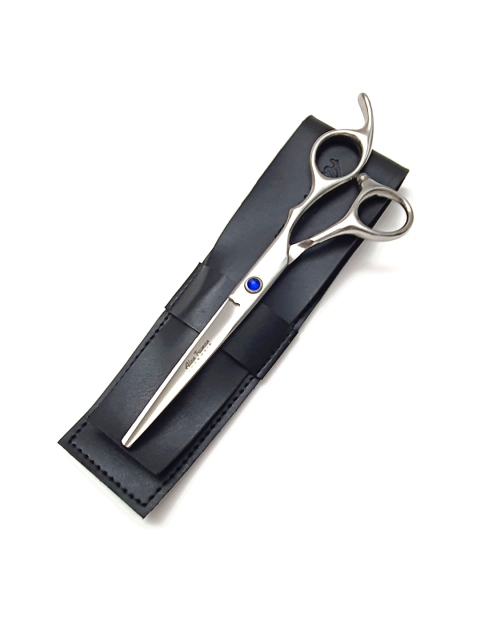 

Alan Truman Faux Blue Gemstone Professional Cutting Scissors - AT455 - 5.5 inch, Silver