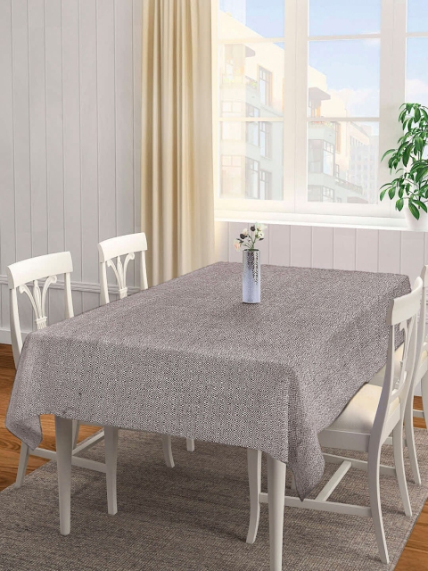 

KLOTTHE Brown Woven Design 6-Seater Rectangular Cotton Table Cover