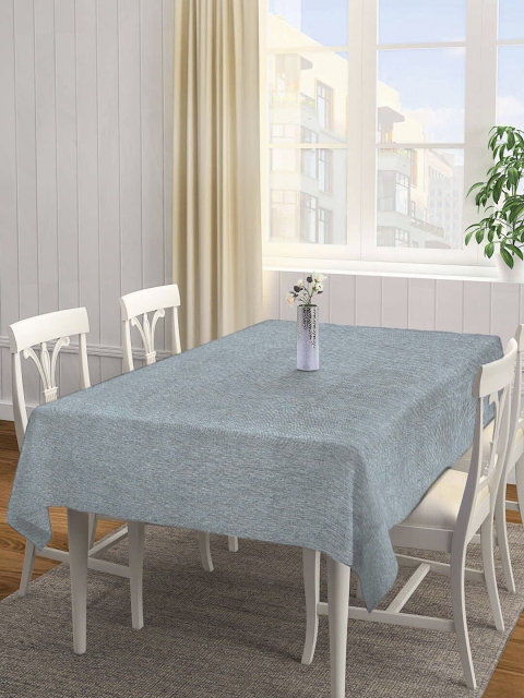 

KLOTTHE Grey Solid 6-Seater Rectangle Cotton Table Cover