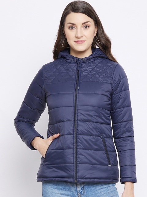 

Duke Women Blue Colourblocked Padded Jacket