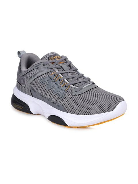 

Campus Men Grey Mesh Running Shoes