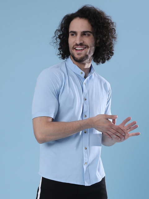 

Campus Sutra Men Blue Classic Casual Shirt