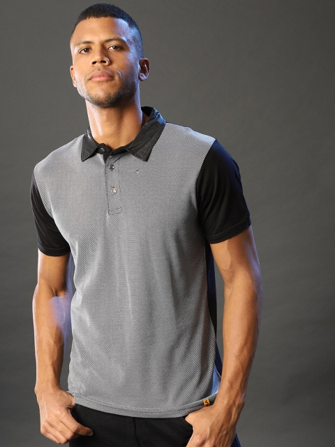 

Campus Sutra Men Multicoloured Polo Collar Pockets Outdoor T-shirt, Multi
