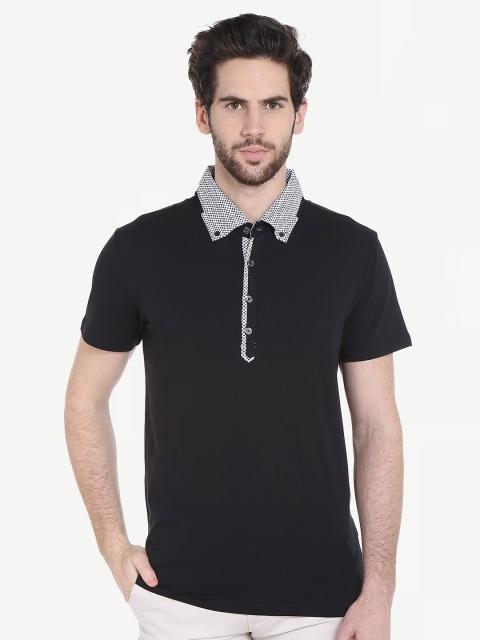 

Dream of Glory Inc Men Black Polo Collar Outdoor T-shirt