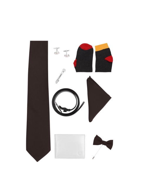 

Blacksmith Men Black Solid Accessory Gift Set