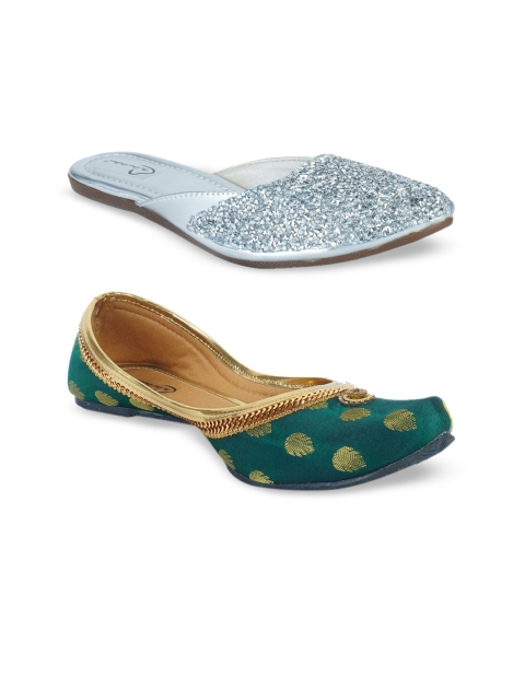 

The Desi Dulhan Women Multicoloured Ballerinas Flats, Multi