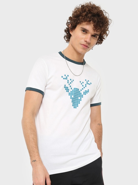 

Bewakoof Men White Typography Printed T-shirt
