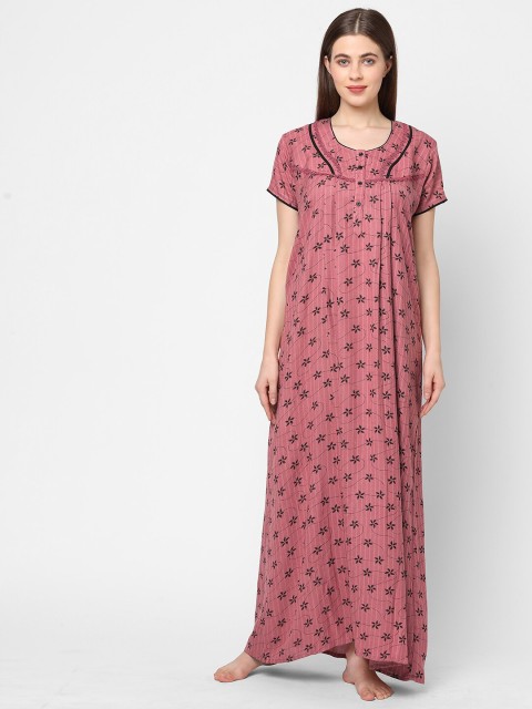 

Sweet Dreams Red Printed Maxi Nightdress