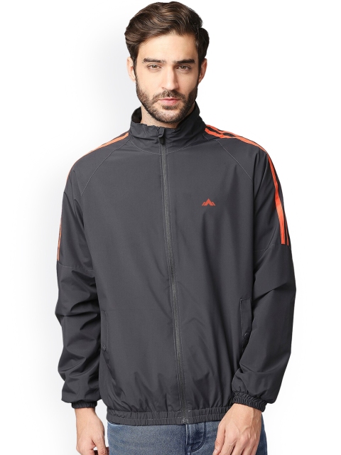 

Zeel Men Orange Windcheater Longline Sporty Jacket