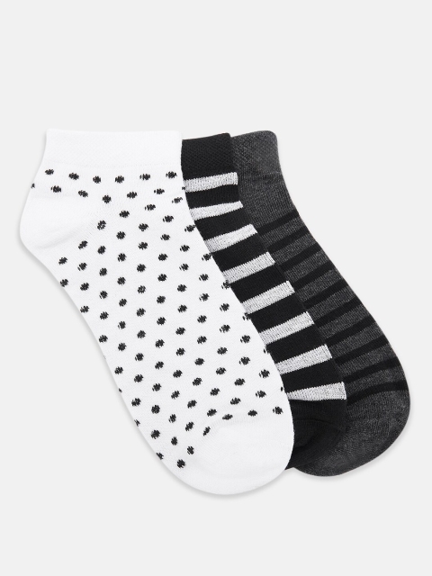 

Honey by Pantaloons Woman Pack Of 3 Ankle-Length Socks, Multi
