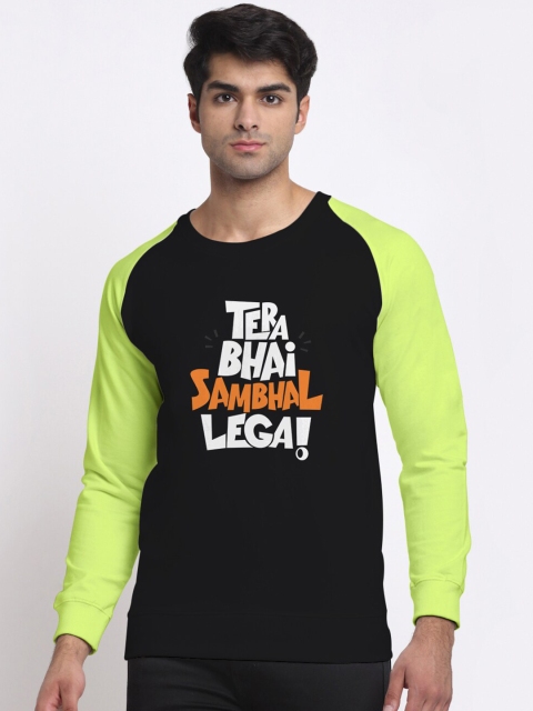 

Friskers Men Black Printed Sweatshirt