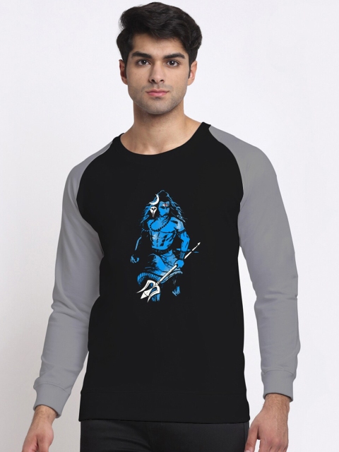 

Friskers Men Black Mahadev Printed Sweatshirt