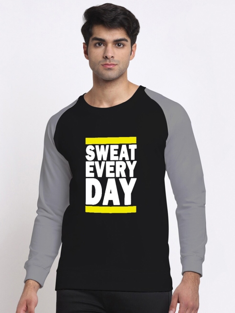 

Friskers Men Black Printed Sweatshirt