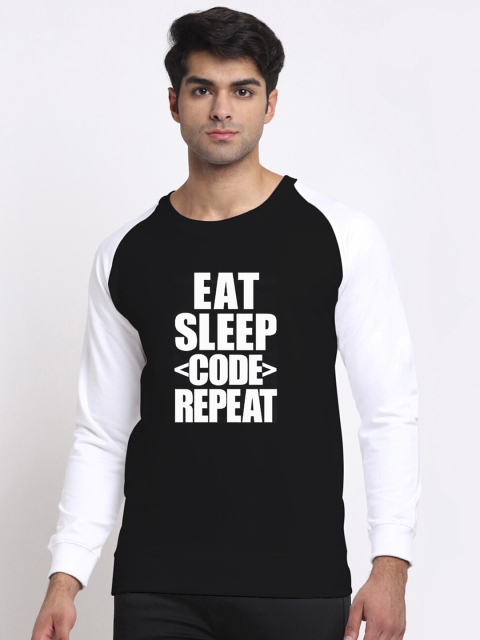 

Friskers Men Black & White Printed Sweatshirt