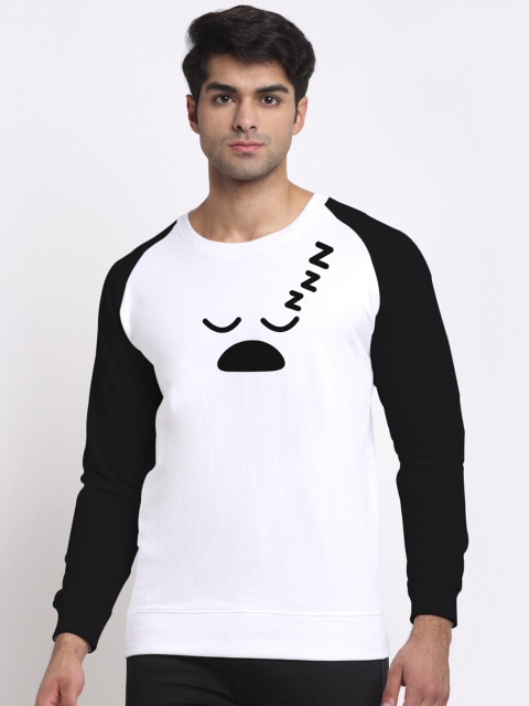 

Friskers Men White Printed Sweatshirt