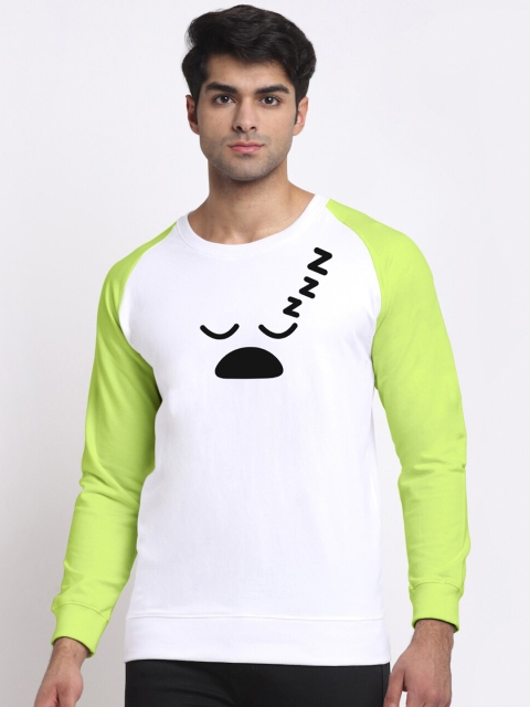 

Friskers Men White Printed Sweatshirt