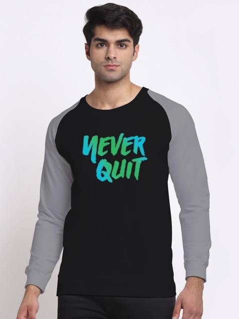 

Friskers Men Black Printed Sweatshirt